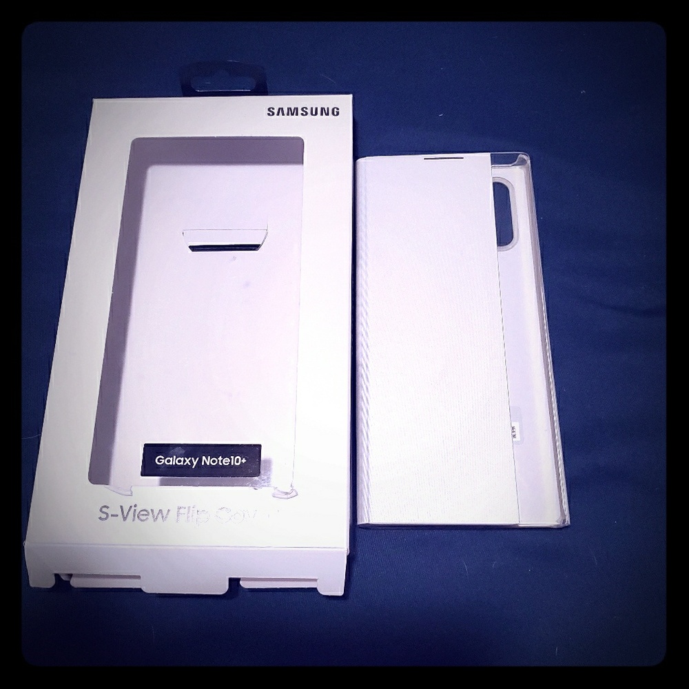 Galaxy Note 10+ S-View Flip Cover Case White
